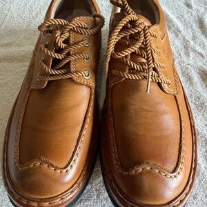 Camel Men's Boat Shoes in Tan Leather